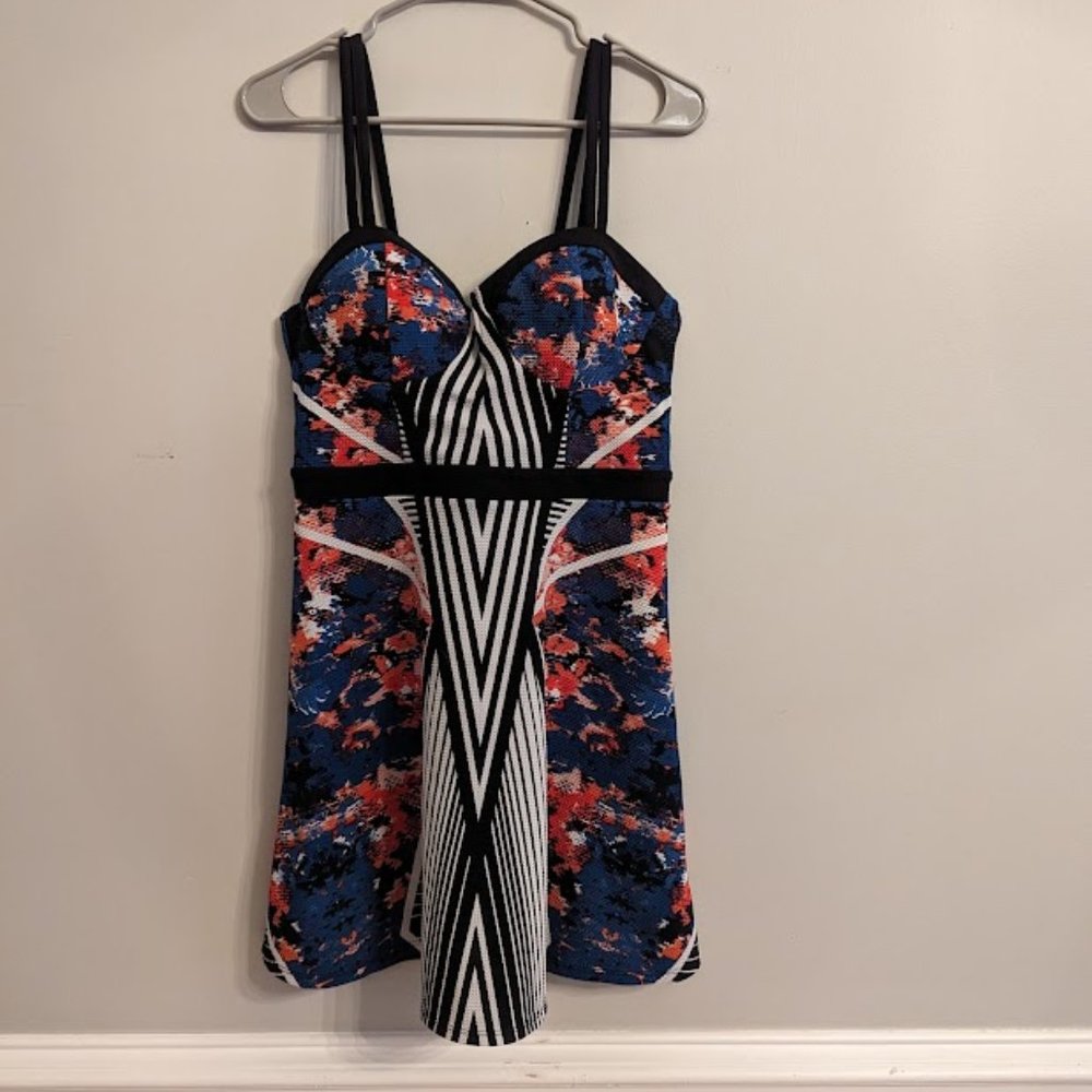 Tie Dye/Stripes dress, size Large